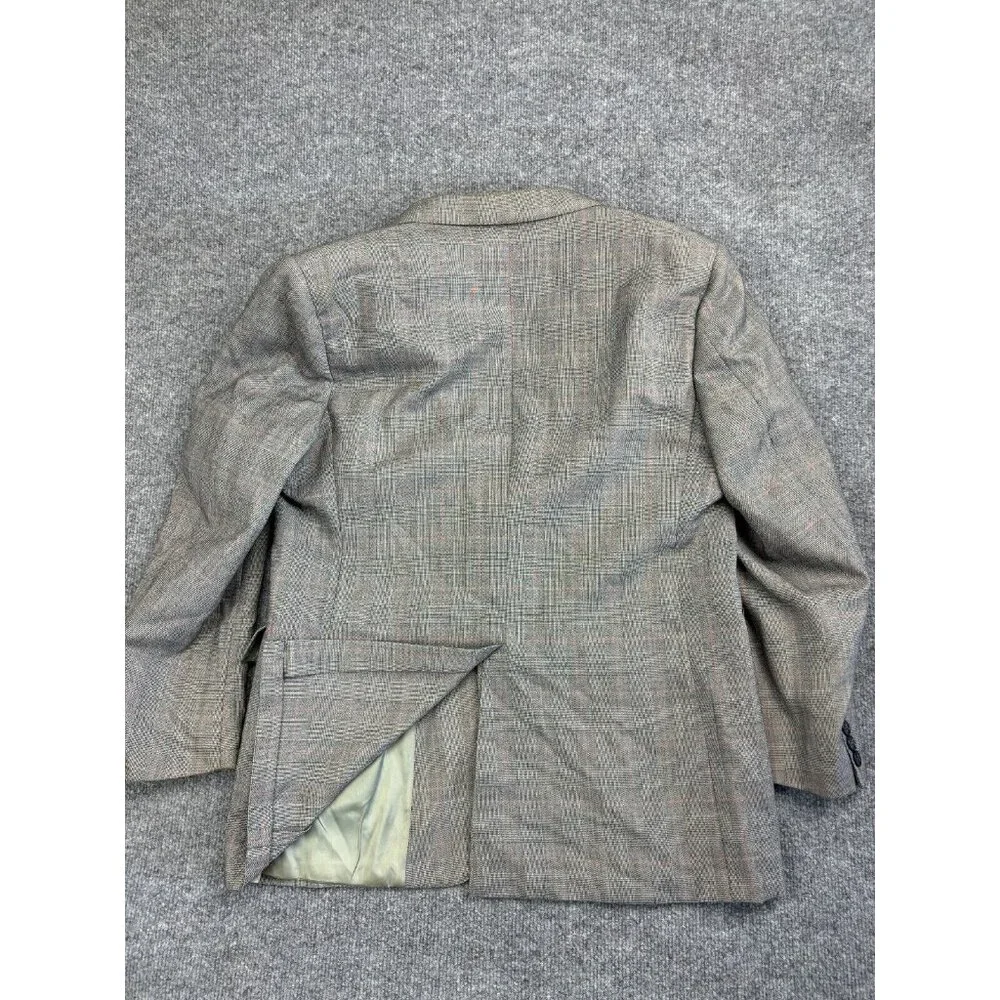 Vintage Cricketeer Blazer Men's‎ 42 Gray USA Made Wool 2 Button Single Vented